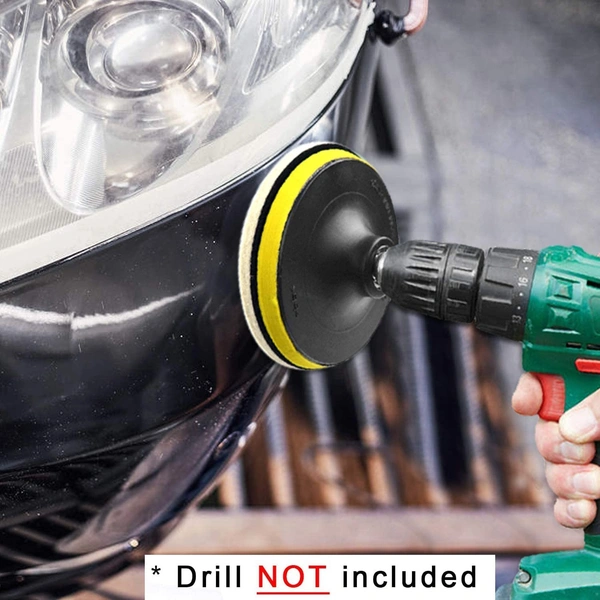 DIY Crafts 4x Felt 4x Fur 1x Nut 1x Backer Pad, 3"inch Kit, 20x Mini Buffing Polishing Detail Polisher On Rotary Tool Cordless Drill Tool for Ti(4x Felt 4x Fur 1x Nut 1x Backer Pad, 3"inch Kit) - 4x Felt 4x Fur 1x Nut 1x Backer Pad, 3"inch Kit