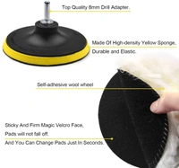 DIY Crafts 4x Felt 4x Fur 1x Nut 1x Backer Pad, 3"inch Kit, 20x Mini Buffing Polishing Detail Polisher On Rotary Tool Cordless Drill Tool for Ti(4x Felt 4x Fur 1x Nut 1x Backer Pad, 3"inch Kit) - 4x Felt 4x Fur 1x Nut 1x Backer Pad, 3"inch Kit
