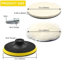 DIY Crafts 4x Felt 4x Fur 1x Nut 1x Backer Pad, 3"inch Kit, 20x Mini Buffing Polishing Detail Polisher On Rotary Tool Cordless Drill Tool for Ti(4x Felt 4x Fur 1x Nut 1x Backer Pad, 3"inch Kit) - 4x Felt 4x Fur 1x Nut 1x Backer Pad, 3"inch Kit