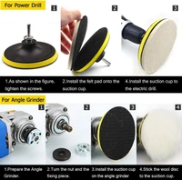 DIY Crafts 4x Felt 4x Fur 1x Nut 1x Backer Pad, 3"inch Kit, 20x Mini Buffing Polishing Detail Polisher On Rotary Tool Cordless Drill Tool for Ti(4x Felt 4x Fur 1x Nut 1x Backer Pad, 3"inch Kit) - 4x Felt 4x Fur 1x Nut 1x Backer Pad, 3"inch Kit