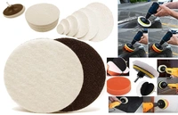 DIY Crafts 4x Felt 4x Fur 1x Nut 1x Backer Pad, 3"inch Kit, 20x Mini Buffing Polishing Detail Polisher On Rotary Tool Cordless Drill Tool for Ti(4x Felt 4x Fur 1x Nut 1x Backer Pad, 3"inch Kit) - 4x Felt 4x Fur 1x Nut 1x Backer Pad, 3"inch Kit