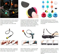 DIY Crafts With 5 Fur 5 Felt Pads, 1"inch Kit, 19 Pcs Mini Buffing Polishing Detail Polisher Pads On Rotary Tools,Cordless Drill, Polisher Tool for Tight Area (With 5 Fur 5 Felt Pads, 1"inch Kit) - With 5 Fur 5 Felt Pads, 1"inch Kit