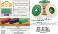 DIY Crafts 4x Felt Disc, 1x Polish Paste, Wool Felt Polishing Wheel Disc Kit Comes Buffing Polishing Cutting Compound for Polish Stainless Steel Metal Marble Glass Cer(4x Felt Disc, 1x Polish Paste) - 4x Felt Disc, 1x Polish Paste