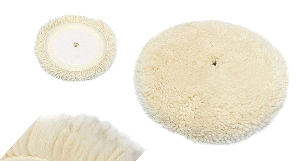 DIY Crafts 4x, Soft Wool Pad Only, Soft Felt Pad Only For Your Deep Scratch Remover Car Glass Headlight Windshield Polishing Wheel Cerium Oxide Cream Window Rep(4x, Soft Wool Pad Only) - 4x, Soft Wool Pad Only