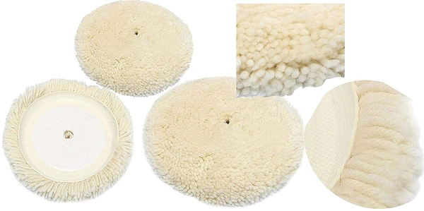 DIY Crafts 4x, Soft Wool Pad Only, Soft Felt Pad Only For Your Deep Scratch Remover Car Glass Headlight Windshield Polishing Wheel Cerium Oxide Cream Window Rep(4x, Soft Wool Pad Only) - 4x, Soft Wool Pad Only