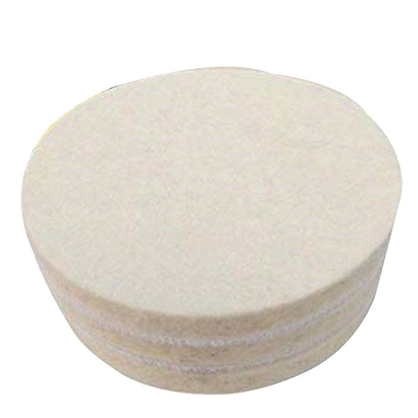DIY Crafts 5" Felt Pad, Off White Felt Pad, Felt Pad Drill Thread Sucker Wool Cleaning Polishing Sponge Set Backer Pad + Universal (5" Felt Pad, Off White Felt Pad) - 5" Felt Pad, Off White Felt Pad