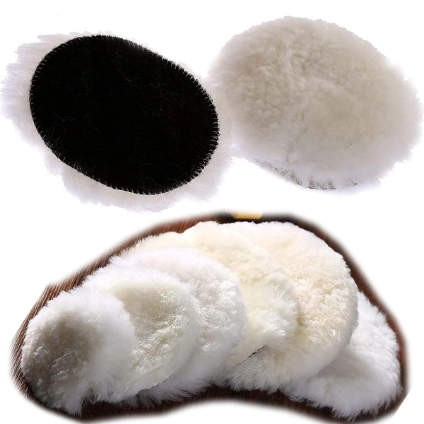 DIY Crafts 5 Pcs, 2" Only Wool Pad, Only Wool Pad Wheel Polishing Pad Woolen Polishing Waxing Backer Pads M10/14 Drill Universal Dril (5 Pcs, 2" Only Wool Pad) - 5 Pcs, 2" Only Wool Pad