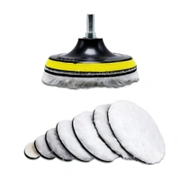 DIY Crafts 25 Pcs, 1" inch Wool Felt Pad Only, Felt Pad Only Self Adhesive Wool For Polishing Wheel Wool Polishing Disc Back Polished Chip Solid T(25 Pcs, 1" inch Wool Felt Pad Only) - 25 Pcs, 1" inch Wool Felt Pad Only