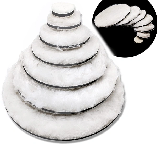 DIY Crafts 5 Pcs, 5" inch Fur Felt Pad Only, Wool Felt Pad For Waxing Felt Pads Buffing Polishing Pad Car Polisher Polishing Floor Wall Car P (5 Pcs, 5" inch Fur Felt Pad Only) - 5 Pcs, 5" inch Fur Felt Pad Only