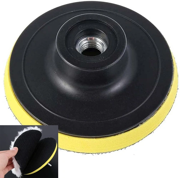 DIY Crafts 5 Pcs, 5" inch Only Backer Pad, 3"/80mm Compound Drill Buffing Sponge Pads Kit for Car Sanding, Polishing, Waxing, (5 Pcs, 5" inch Only Backer Pad) - 5 Pcs, 5" inch Only Backer Pad