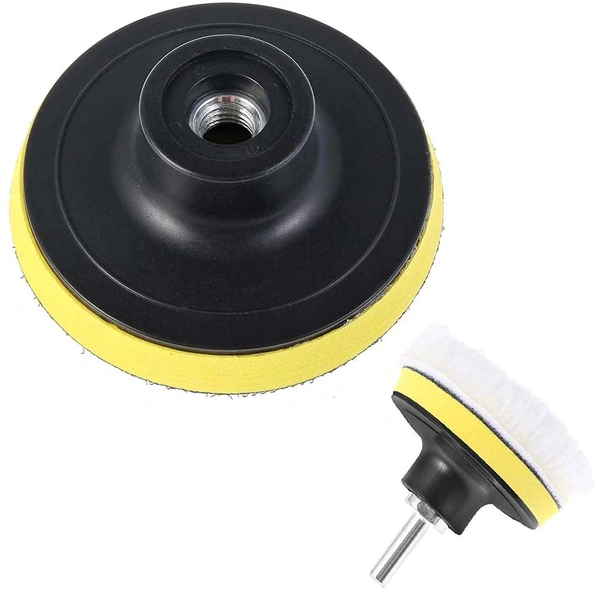 DIY Crafts 5 Pcs, 5" inch Only Backer Pad, 3"/80mm Compound Drill Buffing Sponge Pads Kit for Car Sanding, Polishing, Waxing, (5 Pcs, 5" inch Only Backer Pad) - 5 Pcs, 5" inch Only Backer Pad