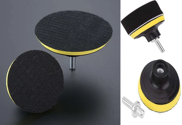 DIY Crafts 5 Pcs, 5" inch Only Backer Pad, 3"/80mm Compound Drill Buffing Sponge Pads Kit for Car Sanding, Polishing, Waxing, (5 Pcs, 5" inch Only Backer Pad) - 5 Pcs, 5" inch Only Backer Pad