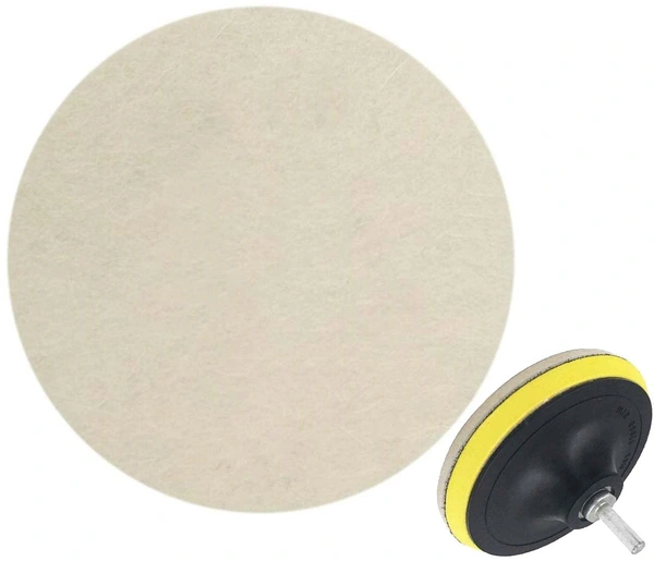 DIY Crafts 5 Pcs, 1" inch Only Felt Pad, (Only Felt Pad) Compound Drill Buffing Sponge Pads Car Sanding, Polishing, Waxing,(5 Pcs, 1" inch Only Felt Pad) - 5 Pcs, 1" inch Only Felt Pad