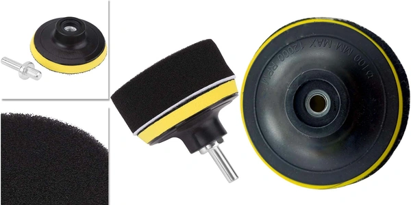 DIY Crafts 5 Pcs, 5" inch Only Backer Pad, 3"/80mm Compound Drill Buffing Sponge Pads Kit for Car Sanding, Polishing, Waxing, (5 Pcs, 5" inch Only Backer Pad) - 5 Pcs, 5" inch Only Backer Pad