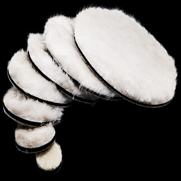 DIY Crafts 25 Pcs, 1" inch Semi Soft Felt Pad Only, Soft Felt Pad Only For Wool Waxing Polishing Buffing Pad Wheel Car Paint Auto Accessories Car (25 Pcs, 1" inch Semi Soft Felt Pad Only) - 25 Pcs, 1" inch Semi Soft Felt Pad Only