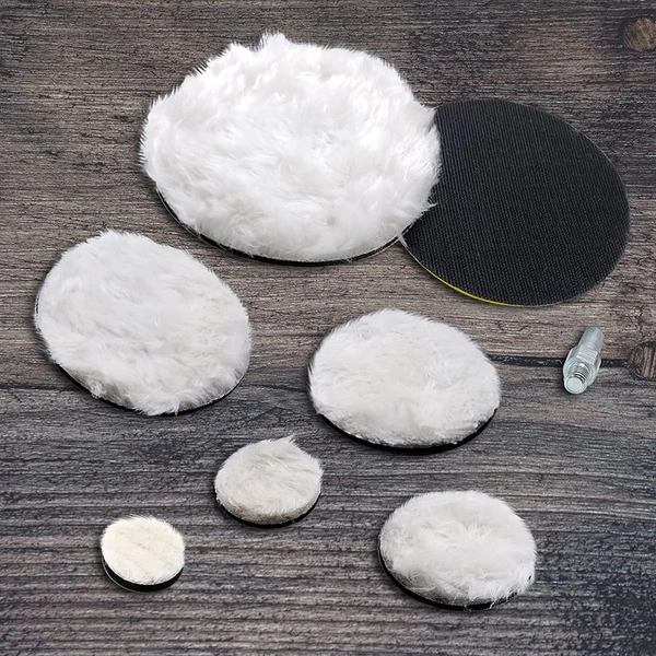 DIY Crafts 25 Pcs, 1" inch Semi Soft Felt Pad Only, Soft Felt Pad Only For Wool Waxing Polishing Buffing Pad Wheel Car Paint Auto Accessories Car (25 Pcs, 1" inch Semi Soft Felt Pad Only) - 25 Pcs, 1" inch Semi Soft Felt Pad Only