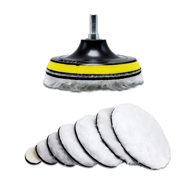 DIY Crafts 25 Pcs, 1" inch Semi Soft Felt Pad Only, Soft Felt Pad Only For Wool Waxing Polishing Buffing Pad Wheel Car Paint Auto Accessories Car (25 Pcs, 1" inch Semi Soft Felt Pad Only) - 25 Pcs, 1" inch Semi Soft Felt Pad Only