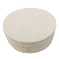 DIY Crafts 1 Pc, 5" inch Only Felt Pad, Polishing Pads For Sponge Woolen Polishing Waxing Buffing Pads Kit Auto Car with M10 Drill Adapter -5" Inch (Pack of 1 Pc, 5(1 Pc, 5" inch Only Felt Pad) - 1 Pc, 5" inch Only Felt Pad