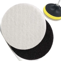 DIY Crafts 1 Pc, 6" inch Felt Pad Only, Felt Pad Only Wool For Drill Thread Sucker Wool Cleaning Polishing Sponge Buffing Universal Nut M10/14 With Fe (1 Pc, 6" inch Felt Pad Only) - 1 Pc, 6" inch Felt Pad Only