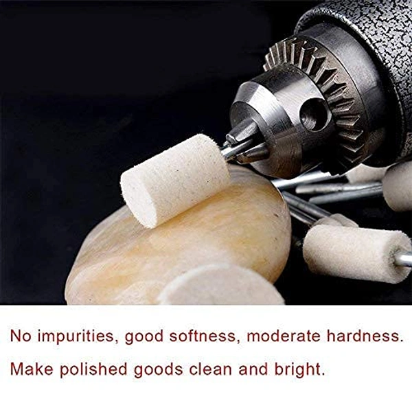 DIY Crafts 5 Pcs, Only 4 Type Felt Pad Cone 1 Mandrel, 4 Pcs, Only 4 Type Felt Pad Cone 1 Mandrel, Soft Felt Polishing Buffing Wheel Mop Pad Sha (5 Pcs, Only 4 Type Felt Pad Cone 1 Mandrel) - 5 Pcs, Only 4 Type Felt Pad Cone 1 Mandrel