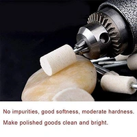 DIY Crafts 5 Pcs, Only 4 Type Felt Pad Cone 1 Mandrel, 5 Pcs Only, Wool Felt Polishing Pad Pcs Wool Felt Polishing Buffing Round Wheel + 1 Shank For soft (5 Pcs, Only 4 Type Felt Pad Cone 1 Mandrel) - 5 Pcs, Only 4 Type Felt Pad Cone 1 Mandrel