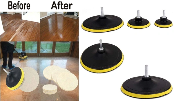 DIY Crafts 5 Sets, 7" inch Felt Pad Backing Pad M10/14, M10/14 Universal Nut Backing PadPolishing Buffing Plate Pad with Dri(5 Sets, 7" inch Felt Pad Backing Pad M10/14) - 5 Sets, 7" inch Felt Pad Backing Pad M10/14