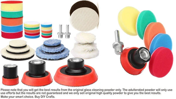 DIY Crafts 50 Grm, 3" inch Kit, 11-19x Polishes Set 1-7" Drill Buffing Buffer Pad Polishing Pad Mix Size Kit, Backing Pad Adapter Power Tools Polishing Pads Exterior Paint C(50 Grm, 3" inch Kit) - 50 Grm, 3" inch Kit