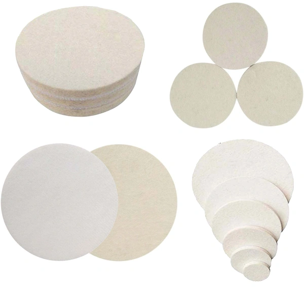DIY Crafts 5X, 1" inch Felt Pad, Wool Felt Mounted Mandrel Grinding Head Polishing Buffing Bits Accessories A(5X, 1" inch Felt Pad) - 5X, 1" inch Felt Pad