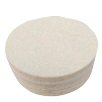 DIY Crafts 6" Felt Pad, Off White Felt Pad, Felt Pad Drill Thread Sucker Wool Cleaning Polishing Sponge Set Backer Pad + Universal(6" Felt Pad, Off White Felt Pad) - 6" Felt Pad, Off White Felt Pad