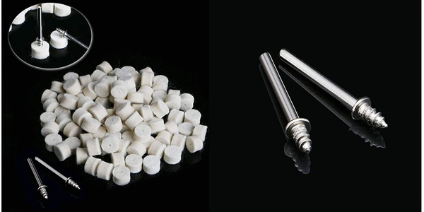 DIY Crafts 30 Pcs, Felt Pad+1x Mandrel, 30 Pcs, Felt Pad+1x Mandrel, 13mm Wool Felt Polishing Buffing Pad + 2 Shank Wheel Disk Sheets Polish Disc for Grindin (30 Pcs, Felt Pad+1x Mandrel) - 30 Pcs, Felt Pad+1x Mandrel