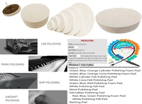 DIY Crafts 60 Pcs, Kit Without Flexible Shaft, Mini Buffing Polishing Pads, 1"-3" inch Detail Polisher Pad Use On Rotary Tool Cordless Drill for Tight Area Deta(60 Pcs, Kit Without Flexible Shaft) - 60 Pcs, Kit Without Flexible Shaft