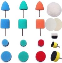 DIY Crafts 6x Felt 6x Fur Pads, Buff Kit, Mini Buffing Polishing Pads, Detail Polisher Pads Use On Rotary Tools,Cordless Drill, Polisher Tool for Tight Area Detailing (6x Felt 6x Fur Pads, Buff Kit) - 6x Felt 6x Fur Pads, Buff Kit