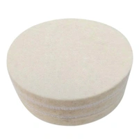 DIY Crafts 6x, Soft Felt Pad, 7" inch Soft Wool Pad For Window Cleaning Polishes Windshields Car Windows Easy Use Wheel Cerium Oxide Powder Scratch (Only (6x, Soft Felt Pad) - 6x, Soft Felt Pad