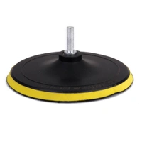 DIY Crafts 7 inch, Black Backing Pad + Drill Universal Nut, 1 Set, 7"inch Set Universal M10/14 Backing Plate Pad Drill Adapter 1 Set (7" inch, Black, 1) - 4" inch, Black