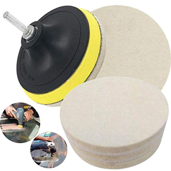 DIY Crafts 7 inch, Black Backing Pad + Drill Universal Nut, 1 Set, 7"inch Set Universal M10/14 Backing Plate Pad Drill Adapter 1 Set (7" inch, Black, 1) - 4" inch, Black