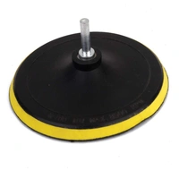 DIY Crafts 7 inch, Black Backing Pad + Drill Universal Nut, 1 Set, 7"inch Set Universal M10/14 Backing Plate Pad Drill Adapter 1 Set (7" inch, Black, 1) - 4" inch, Black