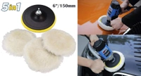 DIY Crafts 7" inch Polishing Buffer Wool and Wheel Polishing Pad Woolen Polishing Waxing Pads Kit with M10/14 Drill Adapter (1 Kit Contain 1 Wool Pad) (Pack of 3 Sets, 3X Wool Pad Combo Offer) - Pack Of 3 Sets, 3x Wool Pad Combo Offer