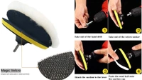 DIY Crafts 7" inch Polishing Buffer Wool and Wheel Polishing Pad Woolen Polishing Waxing Pads Kit with M10/14 Drill Adapter (1 Kit Contain 1 Wool Pad) (Pack of 3 Sets, 3X Wool Pad Combo Offer) - Pack Of 3 Sets, 3x Wool Pad Combo Offer