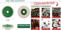 DIY Crafts 7 Kit 7x Felt Pad, 1 Pc Green, Wool Felt Polishing Wheel Disc Kit for Angle Grinder, Comes Buffing Polishing Cutting Compounds Polish Stainless Steel (7 Kit 7x Felt Pad, Green) - 7 Kit 7x Felt Pad, Green