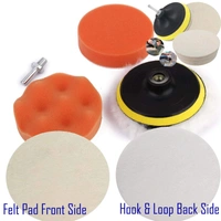DIY Crafts 7 Pcs Set, 3"inch Cleaning Kit, 7 Pcs Kit Polishing Pads Sponge Woolen Polishing Waxing Buffing Pads Kit Auto Car wit (7 Pcs Set, 3"inch Cleaning Kit) - 11 Pcs Set, 3"inch Cleaning Kit