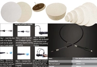 DIY Crafts 70 Pcs, Kit With Flexible Shaft, Mini Buffing Polishing Pads, 1"-3" inch Detail Polisher Pad Use On Rotary Tool Cordless Drill for Tight Area Detaili (70 Pcs, Kit With Flexible Shaft) - 70 Pcs, Kit With Flexible Shaft