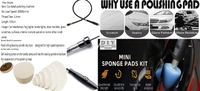 DIY Crafts 70 Pcs, Kit With Flexible Shaft, Mini Buffing Polishing Pads, 1"-3" inch Detail Polisher Pad Use On Rotary Tool Cordless Drill for Tight Area Detaili (70 Pcs, Kit With Flexible Shaft) - 70 Pcs, Kit With Flexible Shaft