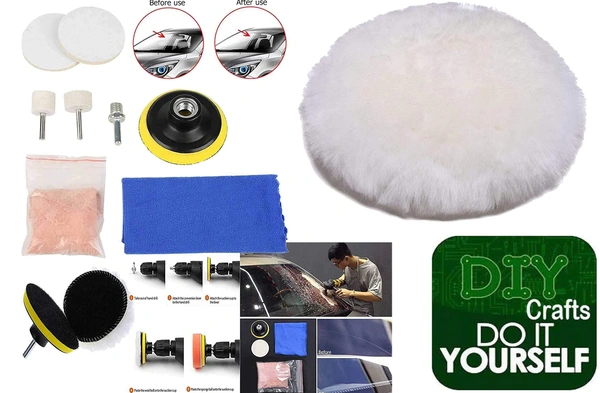 DIY Crafts 700 Grm Kit, White Cerium Oxide, 8 Pcs 3"inch Car Windshield Polishing Scratch Removal Polished Remover Repair Cerium Oxide Powder TREO 95% 2.5 (700 Grm Kit, White Cerium Oxide) - 700 Grm Kit, White Cerium Oxide