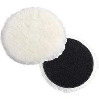 DIY Crafts 7"inch 150 mm Lambs Wool Polishing Bonnet Car Polishing Pad Polish Waxing Pads For For Car Polishing Buffing Patch Set Backer Pad + Universal Nut + Wool Pad (Pack 4 Wool Pad Kit, Multi) - Pack 4 Wool Pad Kit, Multi