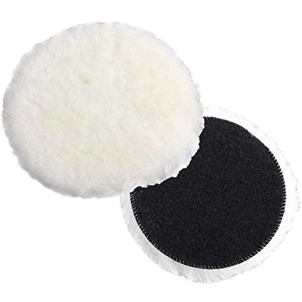 DIY Crafts 7"inch 150 mm Lambs Wool Polishing Bonnet Car Polishing Pad Polish Waxing Pads For For Car Polishing Buffing Patch Set Backer Pad + Universal Nut + Wool Pad (Pack 4 Wool Pad Kit, Multi) - Pack 4 Wool Pad Kit, Multi