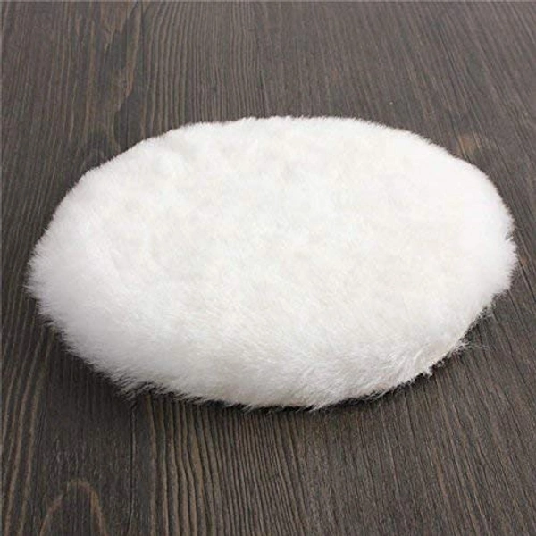 DIY Crafts 7"inch 150 mm Lambs Wool Polishing Bonnet Car Polishing Pad Polish Waxing Pads For For Car Polishing Buffing Patch Set Backer Pad + Universal Nut + Wool Pad (Pack 4 Wool Pad Kit, Multi) - Pack 4 Wool Pad Kit, Multi