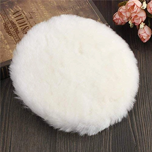 DIY Crafts 7"inch 150 mm Lambs Wool Polishing Bonnet Car Polishing Pad Polish Waxing Pads For For Car Polishing Buffing Patch Set Backer Pad + Universal Nut + Wool Pad (Pack 4 Wool Pad Kit, Multi) - Pack 4 Wool Pad Kit, Multi
