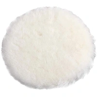 DIY Crafts 7"inch 150 mm Lambs Wool Polishing Bonnet Car Polishing Pad Polish Waxing Pads For For Car Polishing Buffing Patch Set Backer Pad + Universal Nut + Wool Pad (Pack 4 Wool Pad Kit, Multi) - Pack 4 Wool Pad Kit, Multi