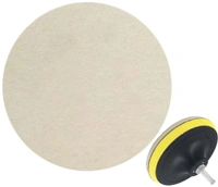 DIY Crafts 10 Pcs, 3" inch Only Felt Pad, Window Cleaning Polishes Car Windows Easy Use Wheel Cerium Oxide Powder Scratch Remover Tools Acces(10 Pcs, 3" inch Only Felt Pad) - 10 Pcs, 3" inch Only Felt Pad