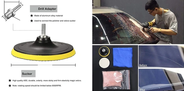 DIY Crafts 800 Grm, Off White, Windshield Repair Glass Cerium Oxide Polishing Scratch Remove 8 Pcs Car Windscreen Polishing Practical Auto Windows Scratch Remover Glass 70% Re(800 Grm, Off White) - 800 Grm, Off White